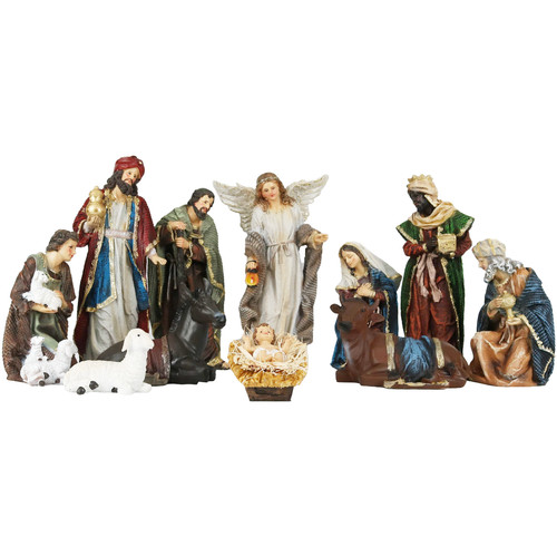 Nativity scene set inch 11 - 12,