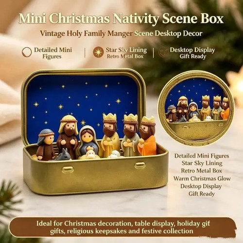 Mini christmas nativity scene - mini,