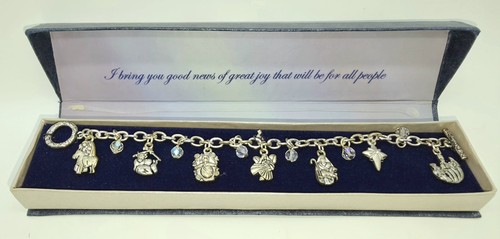 Nativity charm bracelet silver - charm,