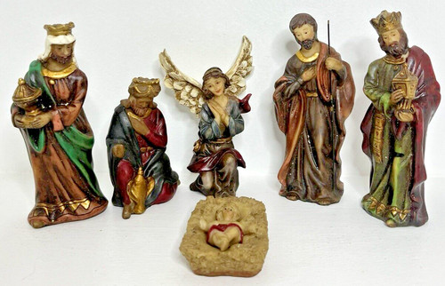Vintage nativity set figures - vintage,