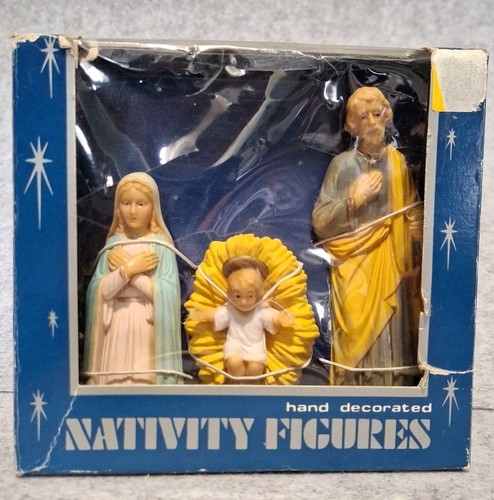 Vintage nativity figures - vintage,